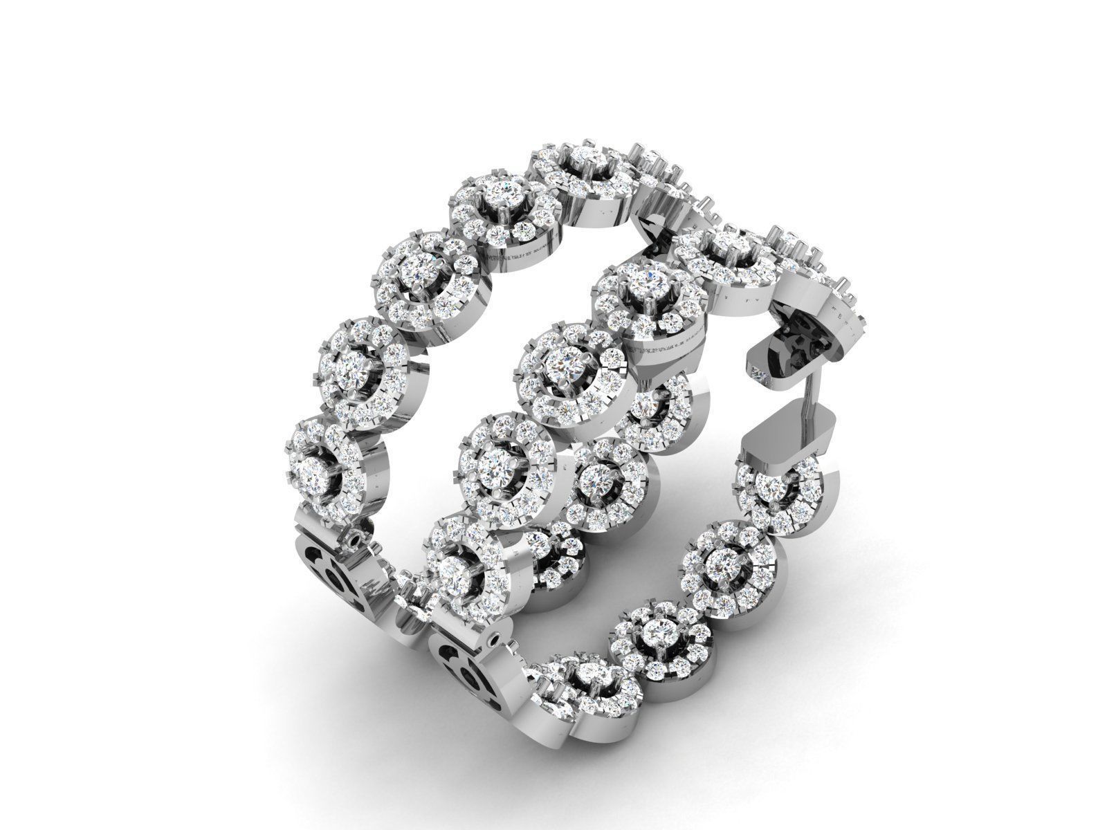 BULK-3DM-With Gems-RING 333 Files 3D print model_381