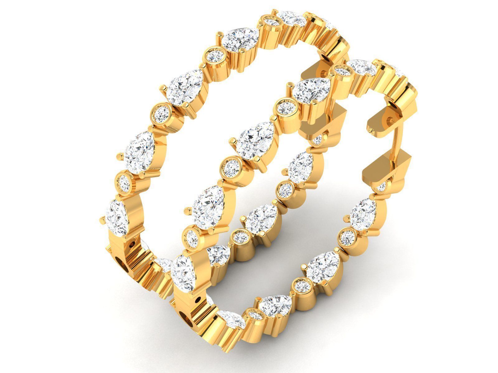 BULK-3DM-With Gems-RING 333 Files 3D print model_362