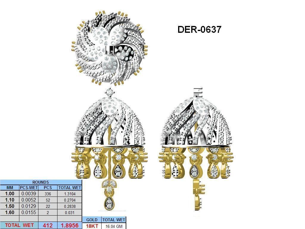 BULK-3DM-With Gems-RING 333 Files 3D print model_43