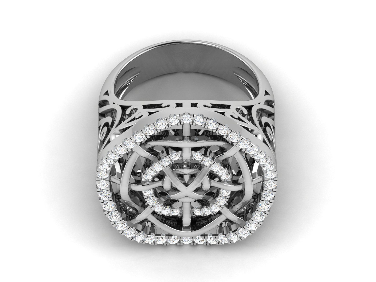 BULK-3DM-With Gems-RING 333 Files 3D print model_239