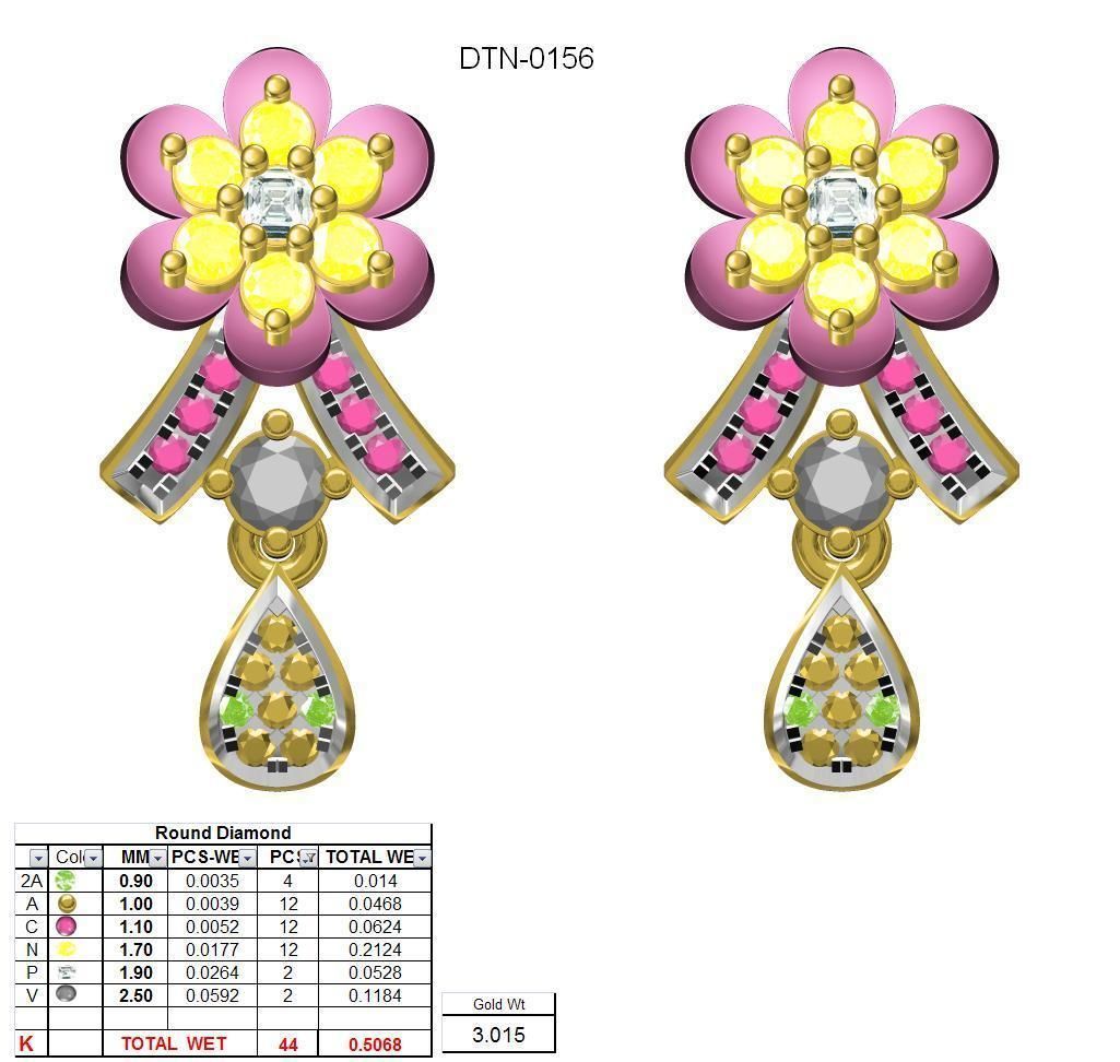 BULK-3DM-With Gems-RING 333 Files 3D print model_341