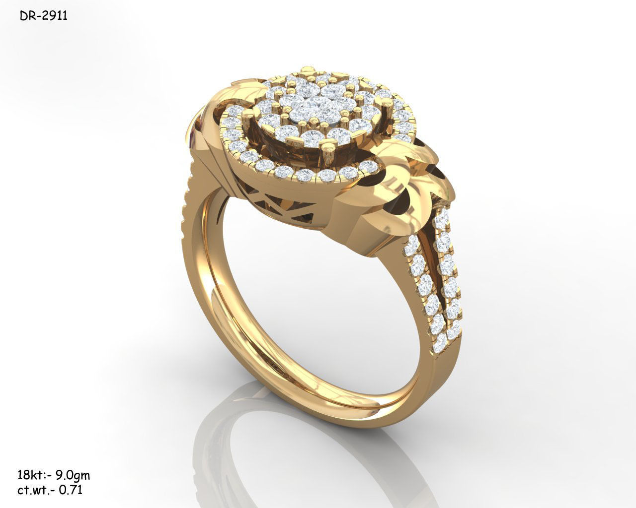 BULK-3DM-With Gems-RING 333 Files 3D print model_224