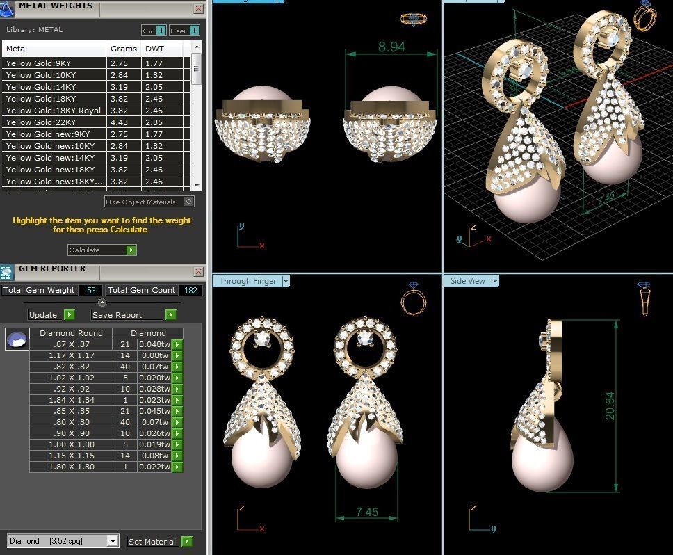 BULK-3DM-With Gems-RING 333 Files 3D print model_16