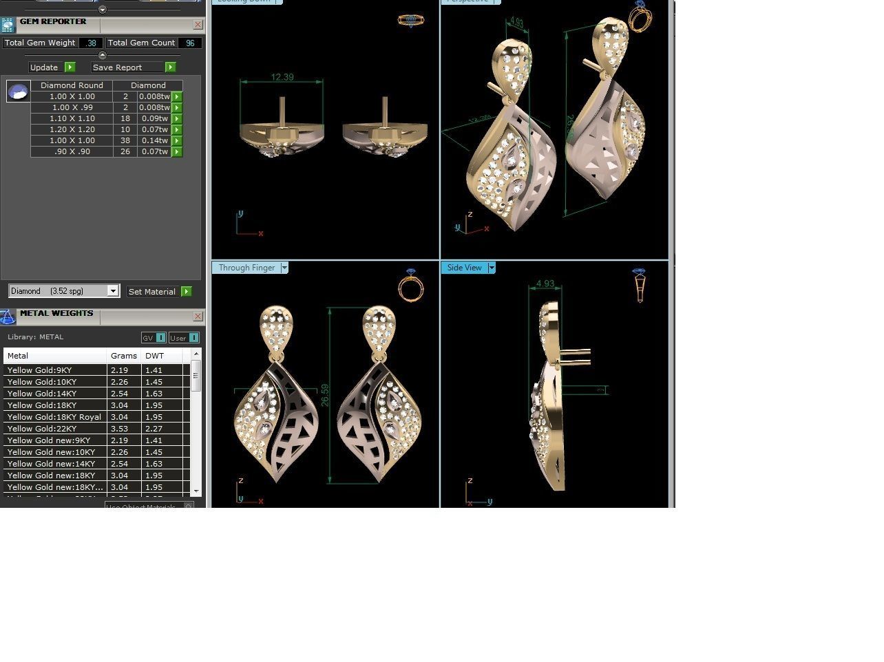 BULK-3DM-With Gems-RING 333 Files 3D print model_33