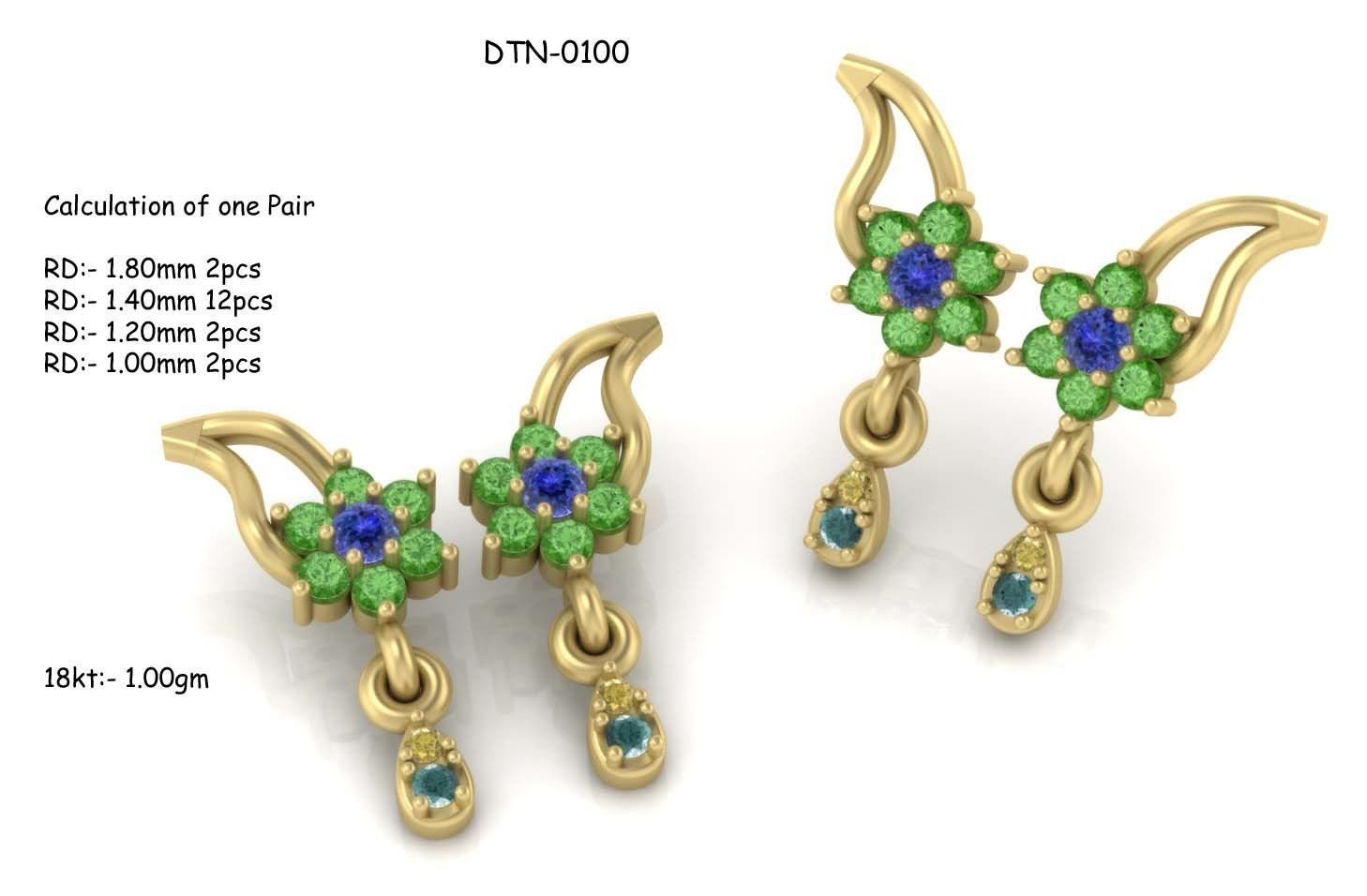 BULK-3DM-With Gems-RING 333 Files 3D print model_332