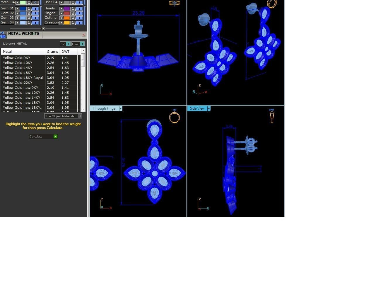 BULK-3DM-With Gems-RING 333 Files 3D print model_34