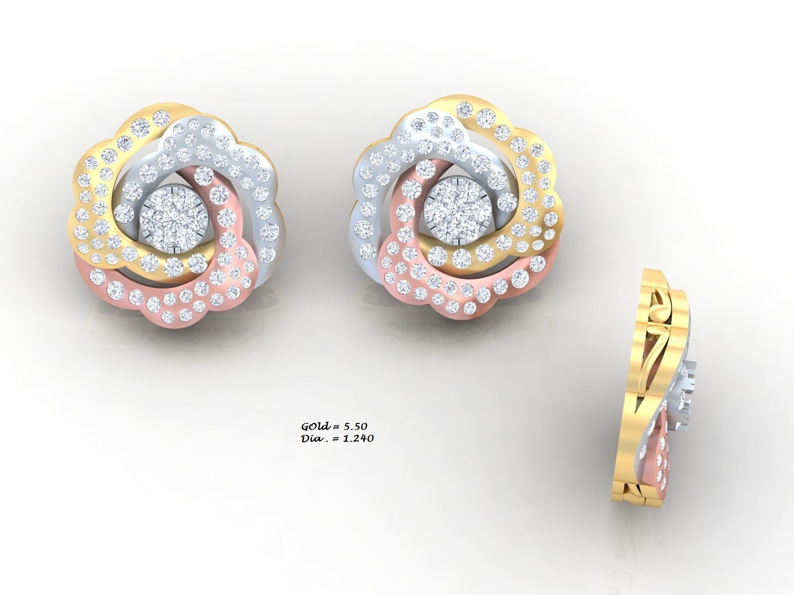 BULK-3DM-With Gems-RING 333 Files 3D print model_466