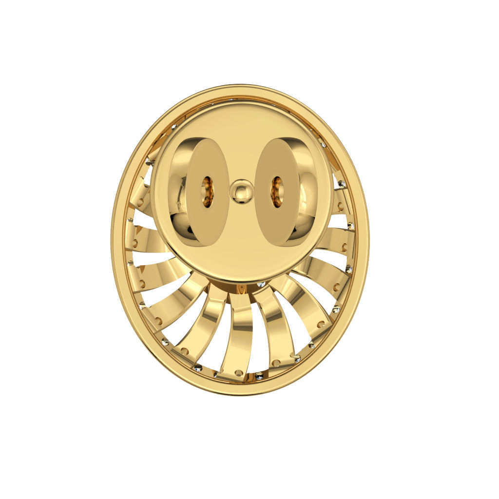 BULK-3DM-With Gems-RING 333 Files 3D print model_350