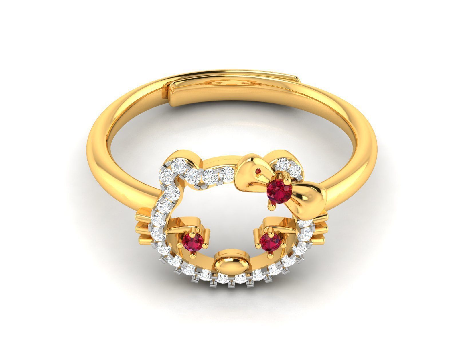 BULK-3DM-With Gems-RING 333 Files 3D print model_274