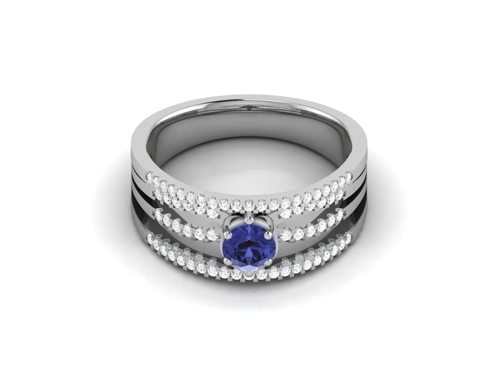 BULK-3DM-With Gems-RING 333 Files 3D print model_204