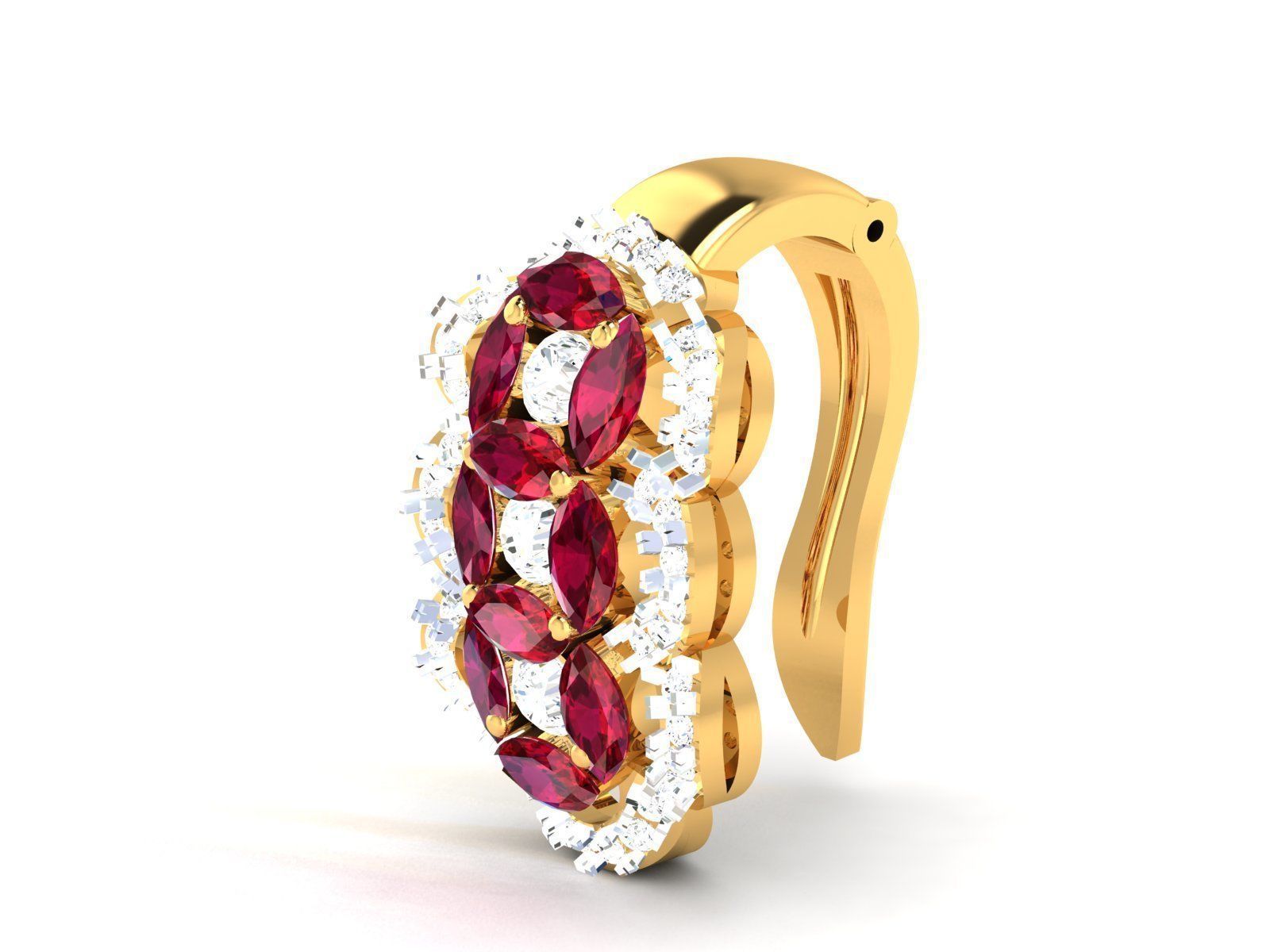 BULK-3DM-With Gems-RING 333 Files 3D print model_440