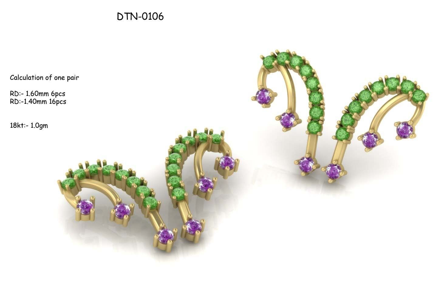 BULK-3DM-With Gems-RING 333 Files 3D print model_337