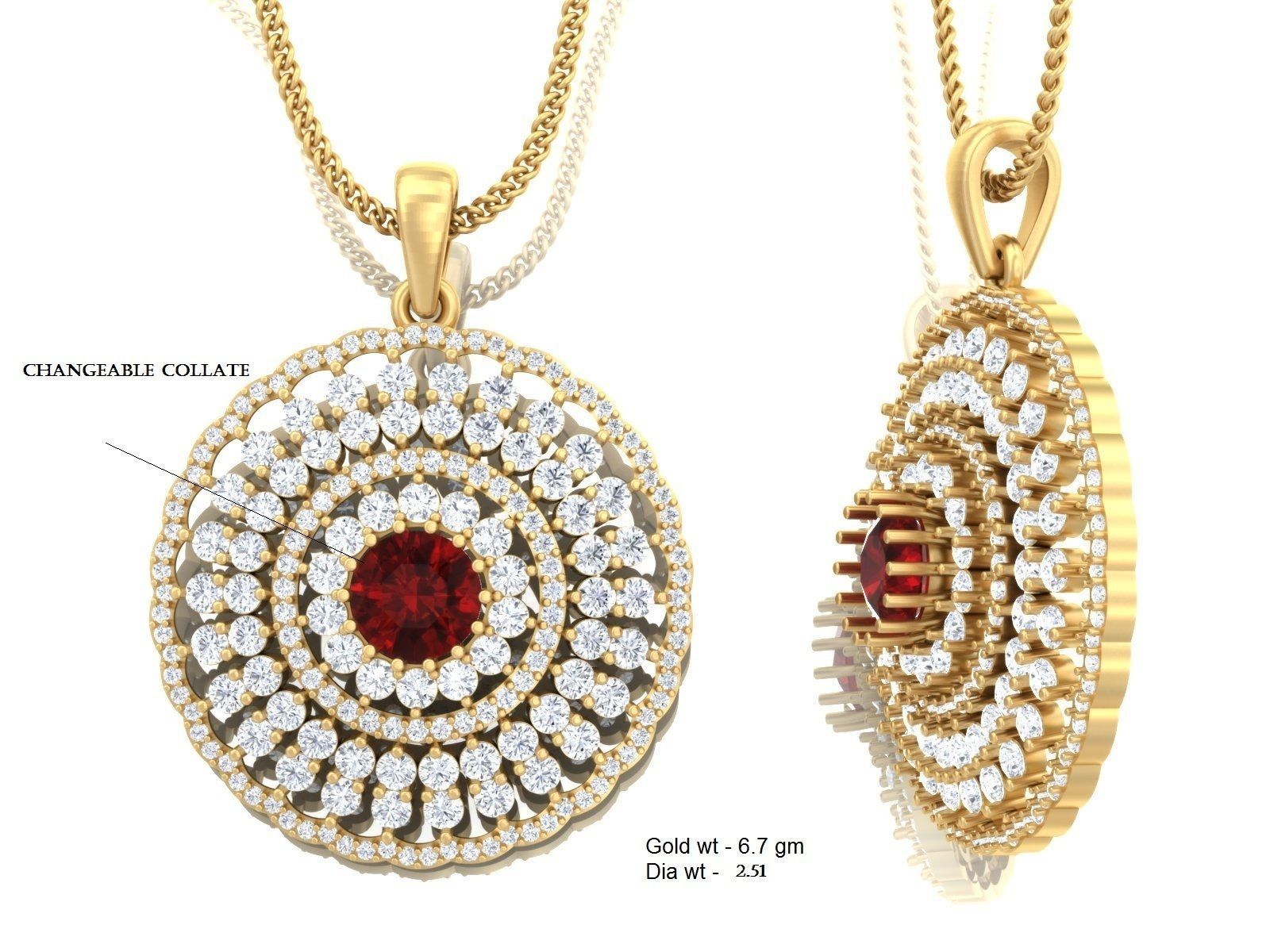 BULK-3DM-With Gems-RING 333 Files 3D print model_90