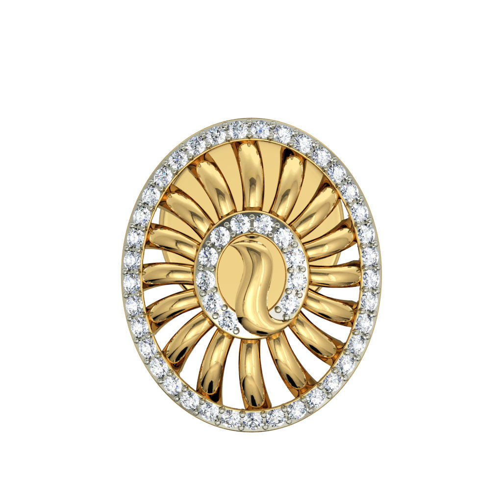 BULK-3DM-With Gems-RING 333 Files 3D print model_348