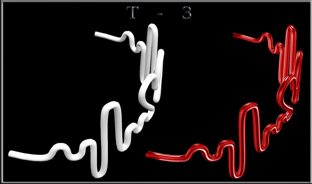 Love heart beat - Curved Low-poly 3D model_10