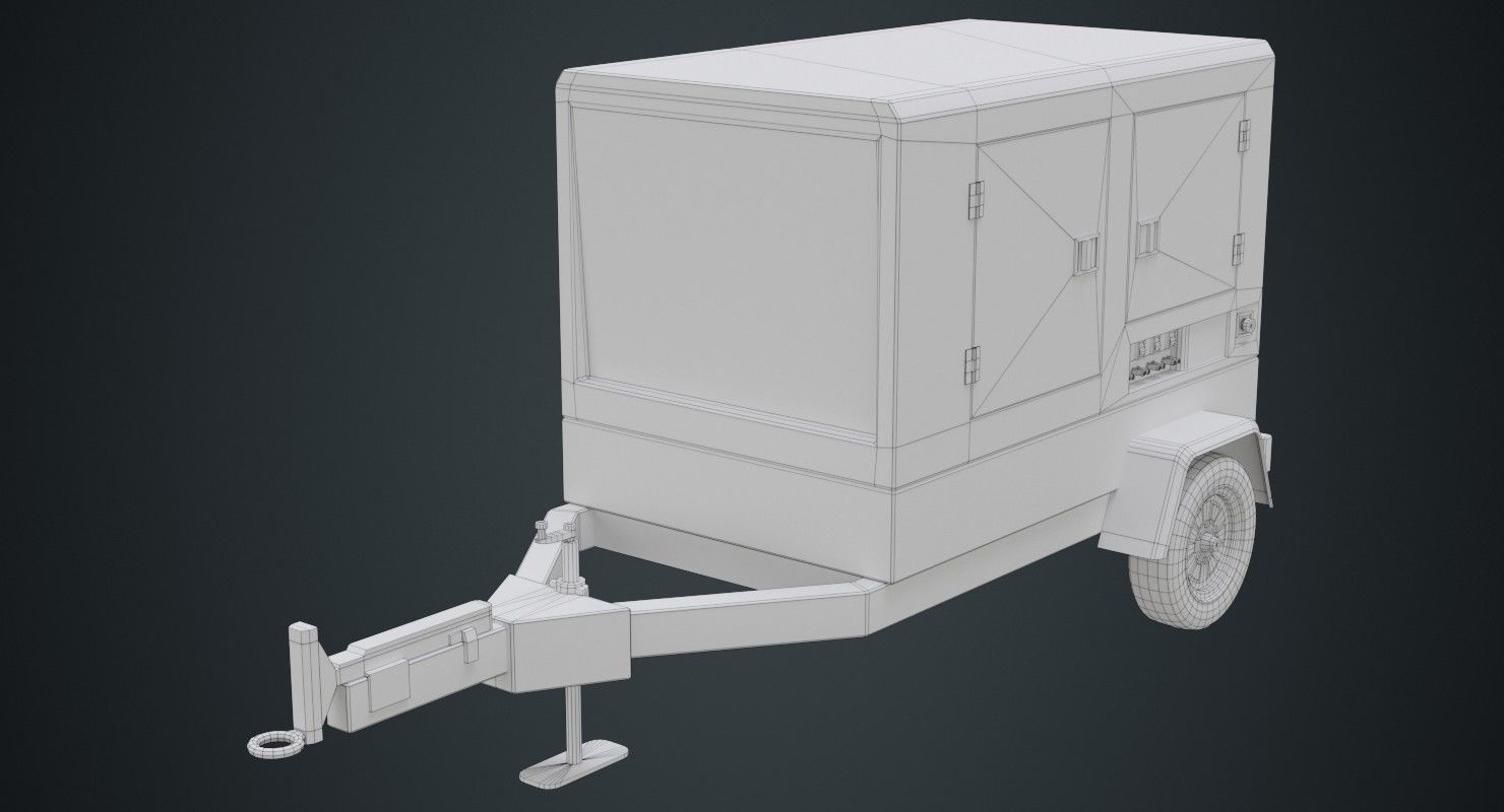 Generator 1A Low-poly 3D model_7