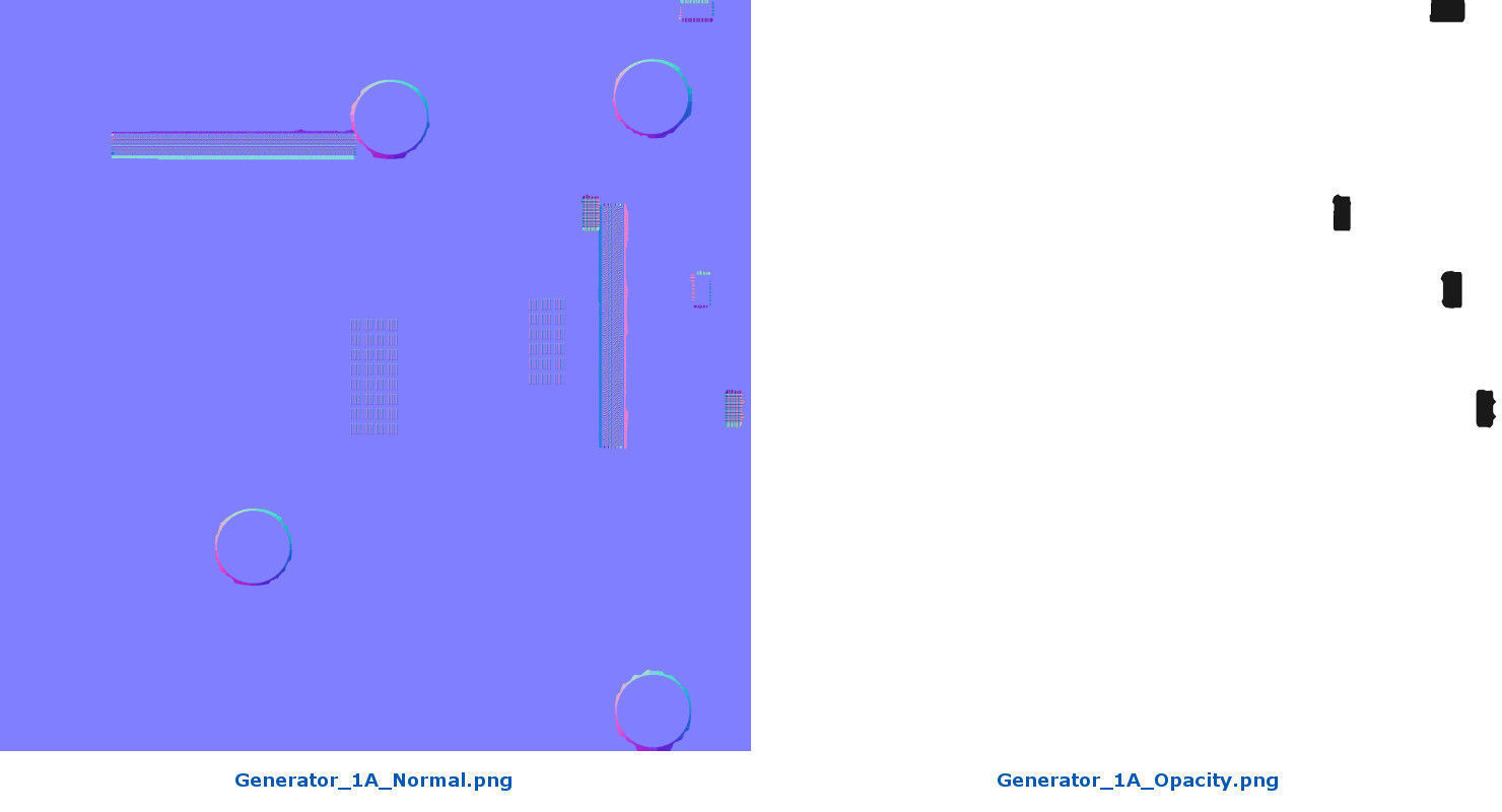 Generator 1A Low-poly 3D model_11