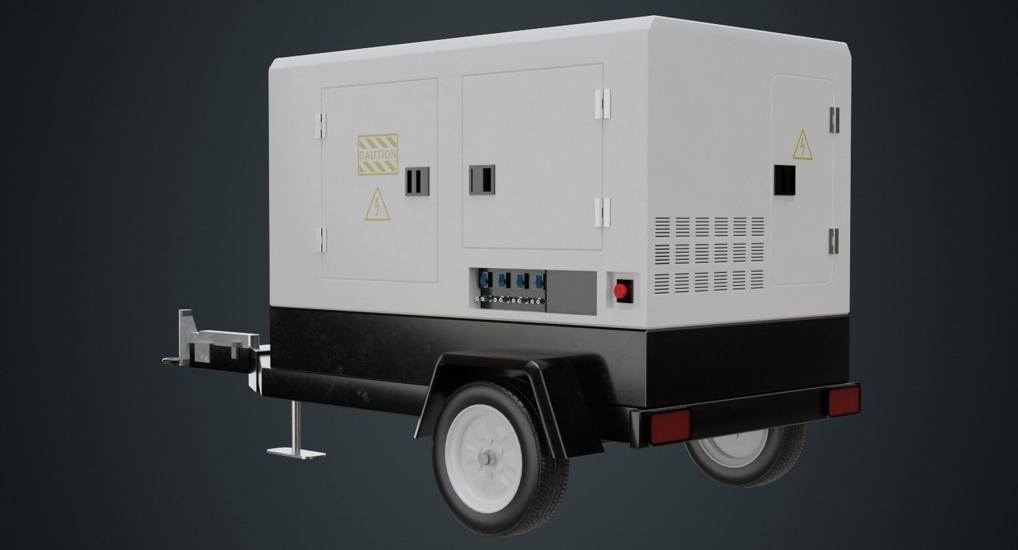 Generator 1A Low-poly 3D model_3