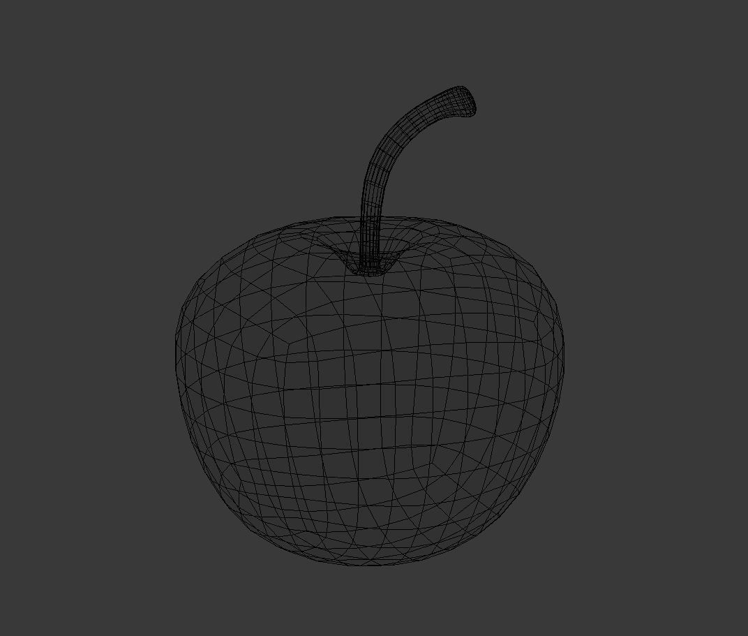 Apple Table Decor 3D model_6
