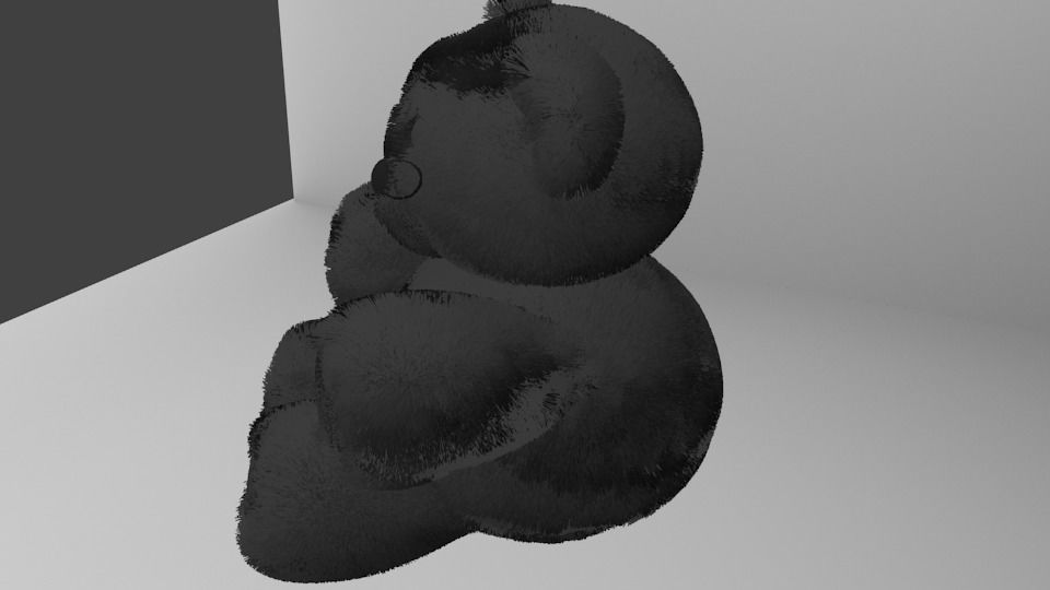 Brown Stuffed Fluffy Teddy Bear 3D model_4