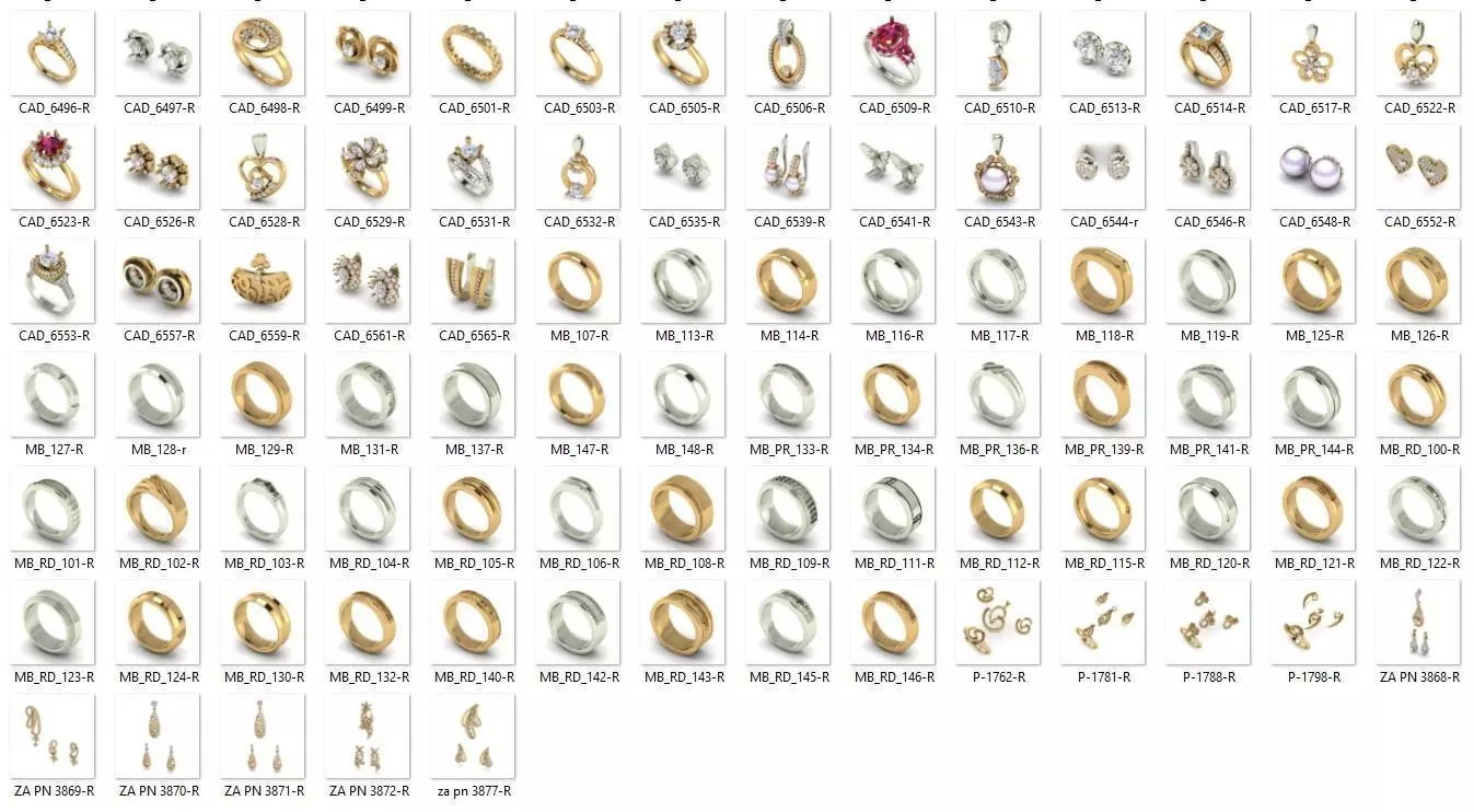 BULK-3DM-With Gems-MIX 330 Files 3D print model