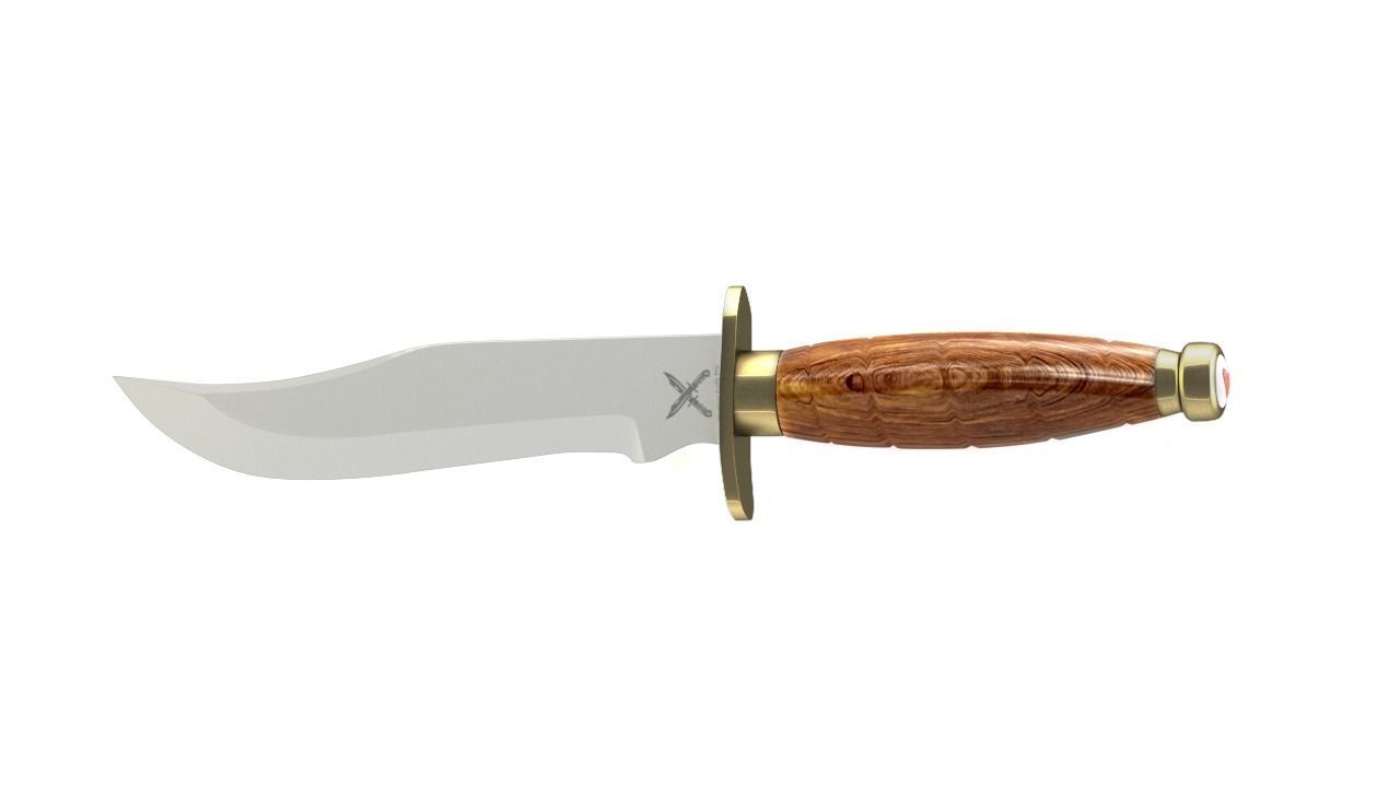 Hunting Knife Free low-poly 3D model_2