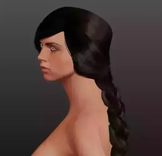 Naked Female Character