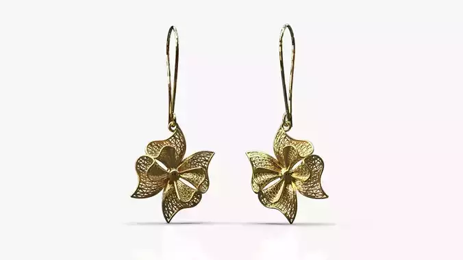 Fashion earrings 3D print model