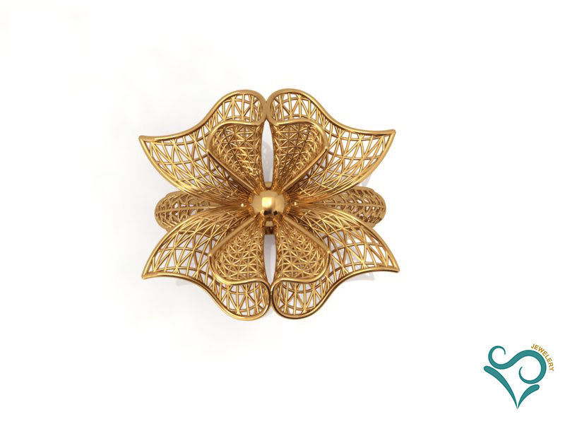 Gold Ring wedding ring printable 3d Jewel 3D print model_1