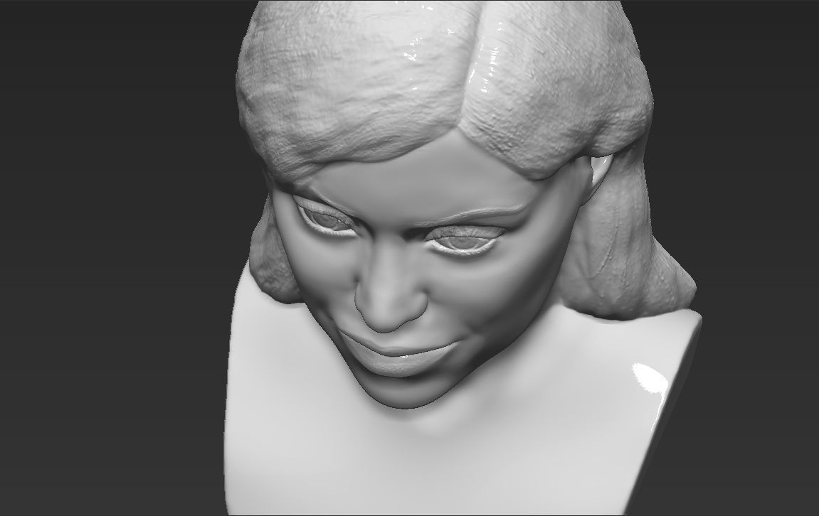 Kylie Jenner bust 3D printing stl obj formats 3D print model_15