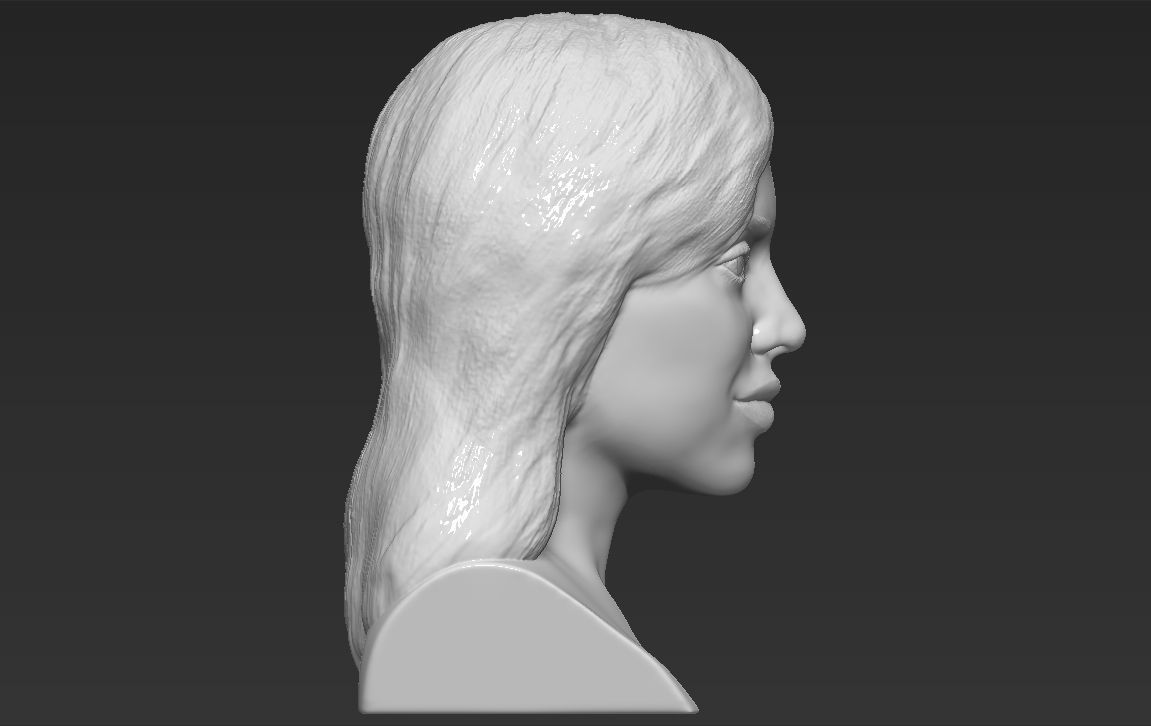 Kylie Jenner bust 3D printing stl obj formats 3D print model_12
