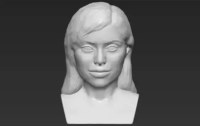 Kylie Jenner bust 3D printing stl obj formats 3D print model