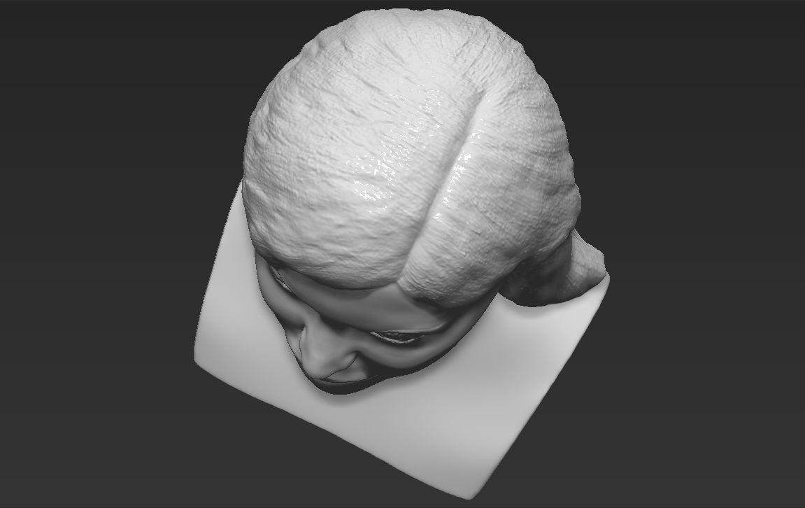 Kylie Jenner bust 3D printing stl obj formats 3D print model_21