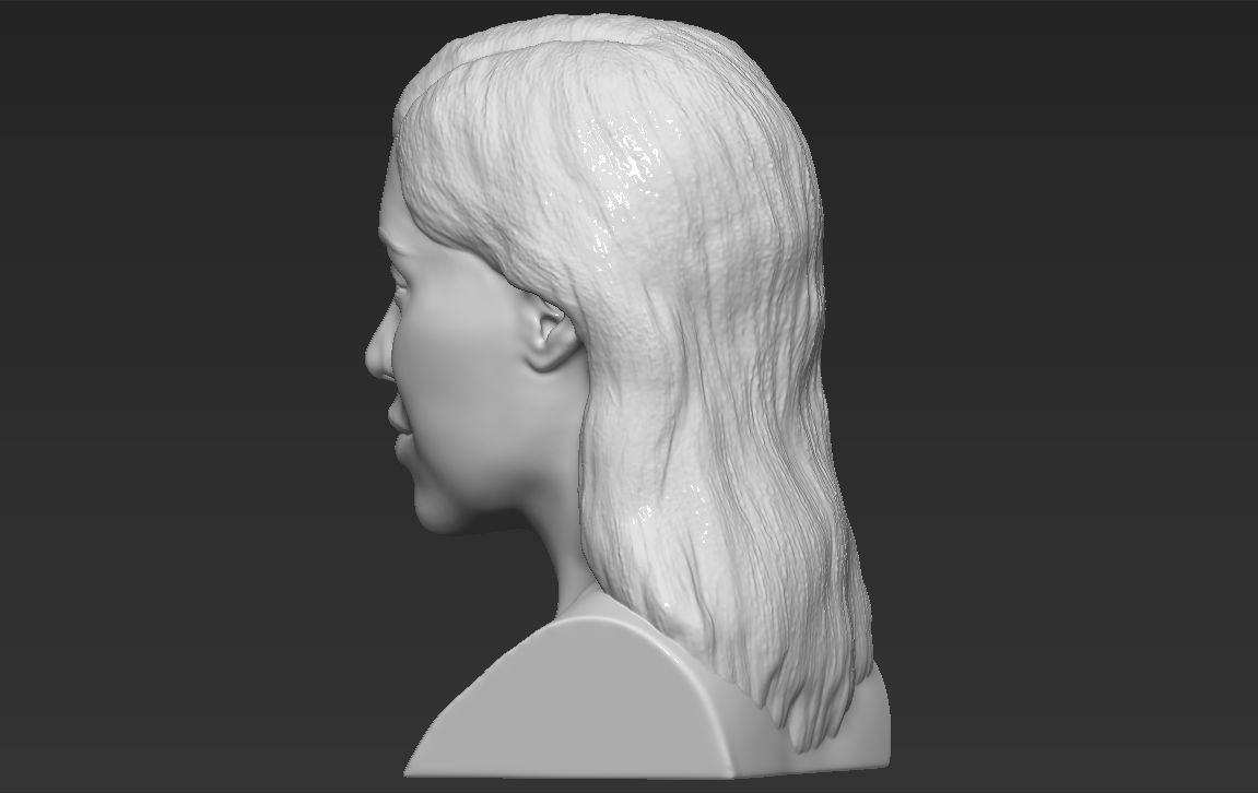 Kylie Jenner bust 3D printing stl obj formats 3D print model_6