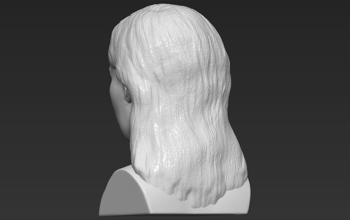 Kylie Jenner bust 3D printing stl obj formats 3D print model_7