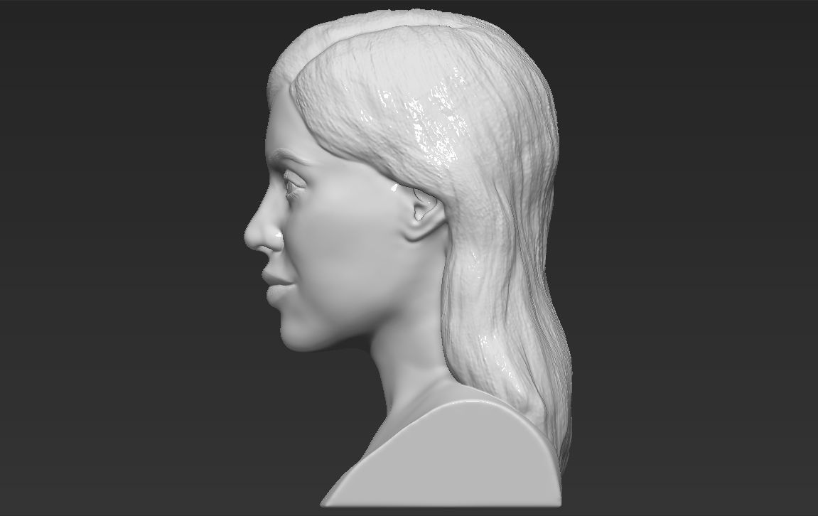 Kylie Jenner bust 3D printing stl obj formats 3D print model_5