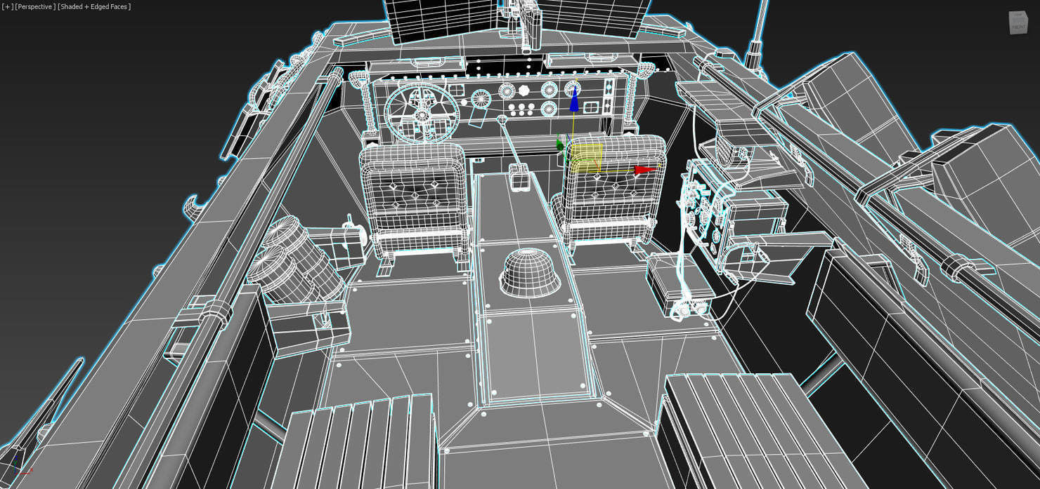 ww2 sdkfz 251 HighPoly  transport Vehicle  3D model_11