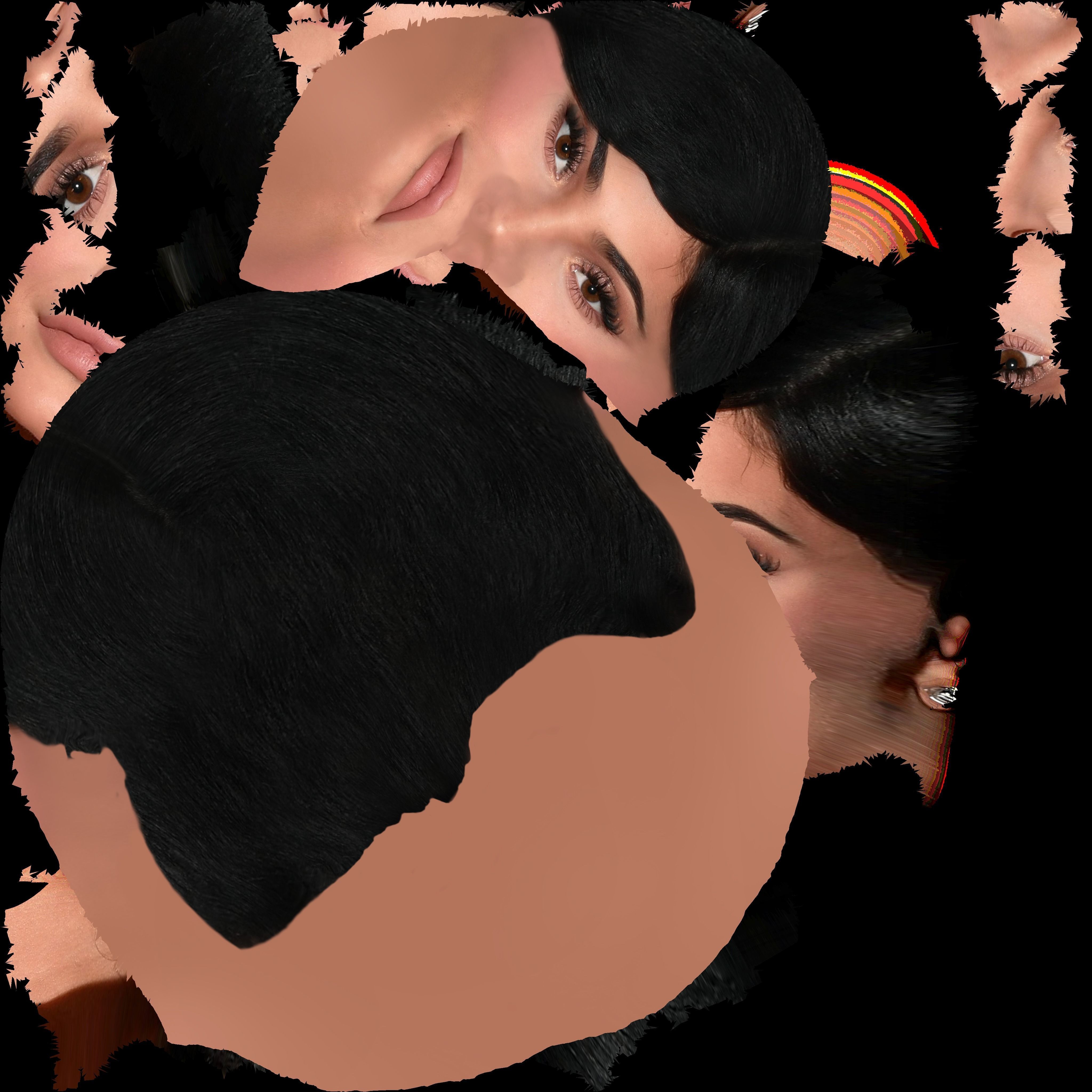 Kylie Jenner bust ready for full color 3D printing 3D print model_50