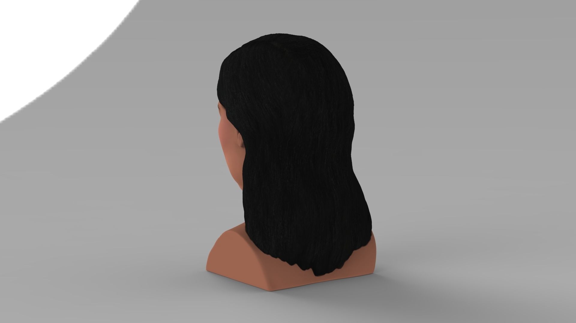 Kylie Jenner bust ready for full color 3D printing 3D print model_5