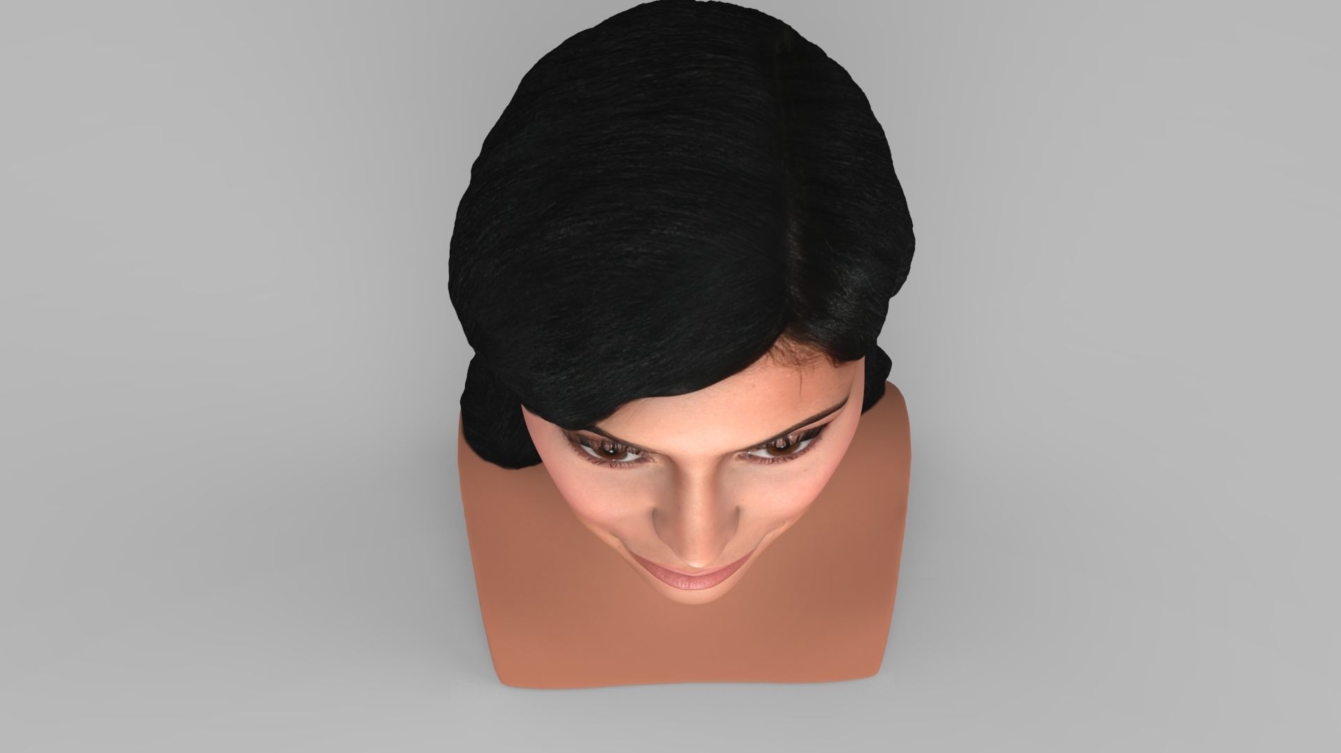 Kylie Jenner bust ready for full color 3D printing 3D print model_17