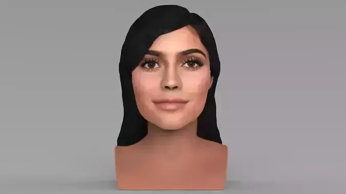 Kylie Jenner bust ready for full color 3D printing 3D print model