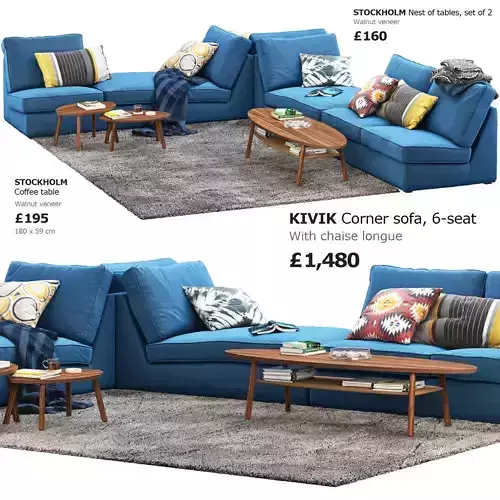 KIVIK 6-seat corner sofa Ikea