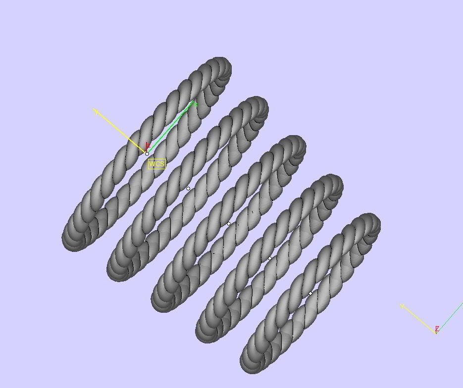 Just Rope Ring 5 sizes N0264 3D print model_8