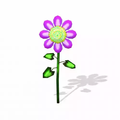 Purple Flower LOW POLY