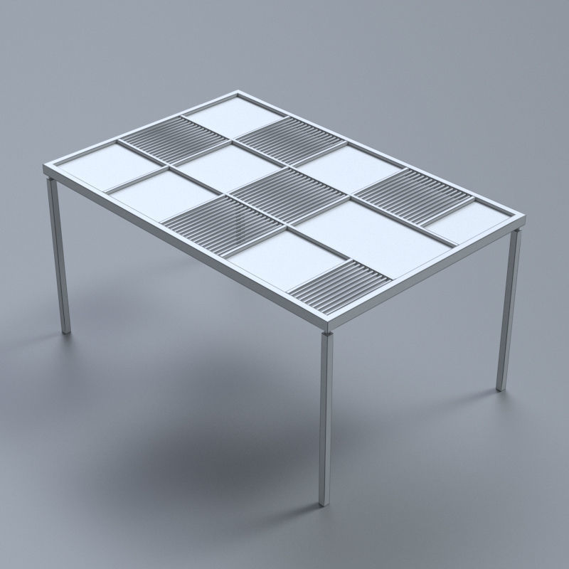 Fabricated sun shade 3D model_2