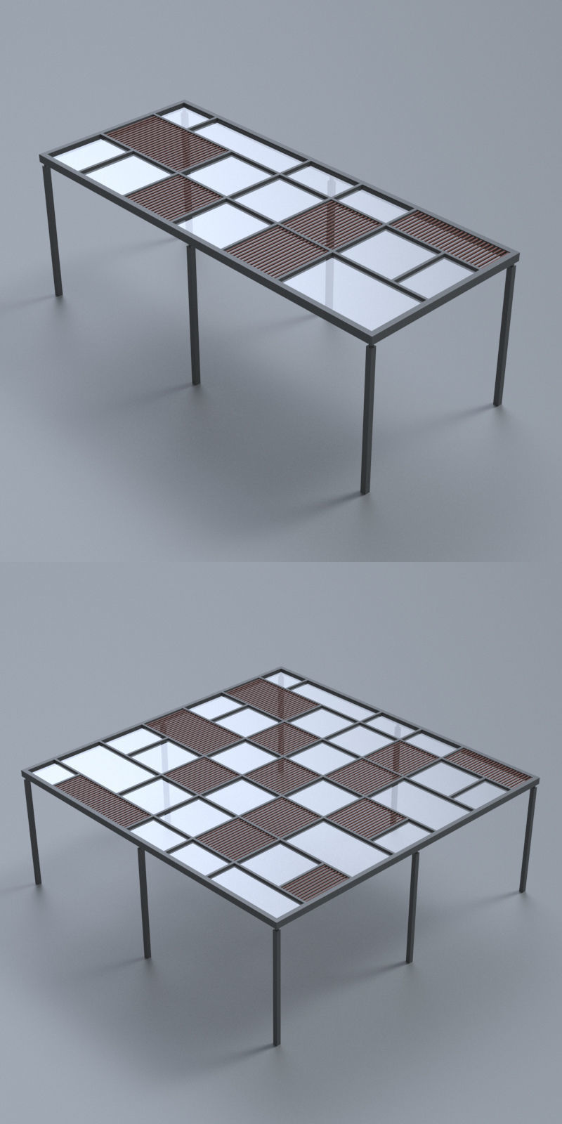 Fabricated sun shade 3D model_4