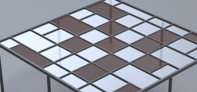 Fabricated sun shade 3D model_5