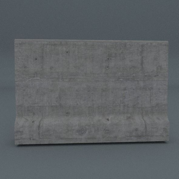 Road Block Package Low-poly 3D model_3