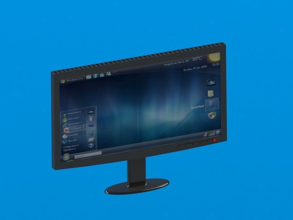 computer screen free 3D model CGTrader