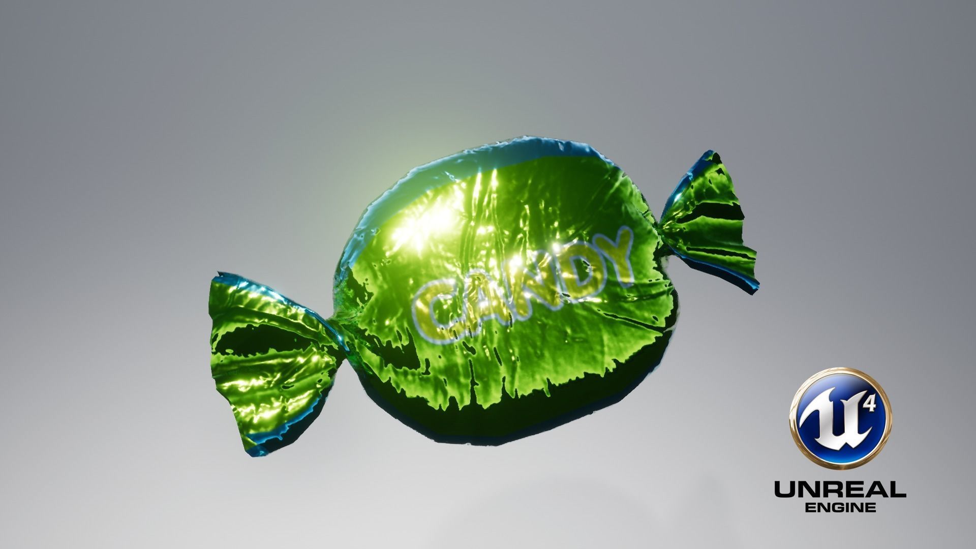 Wrapped Candy Low-poly 3D model_3